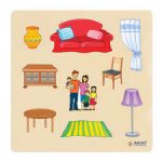 AHŞAP PUZZLE EVİMİZ (30x30)