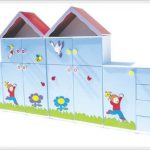 Bahar Figürlü Dolap Sistemi-4 Parça